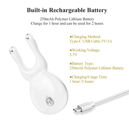 Electric Face Massager Nose Shaper Roller EMS Eye Massage Instrument Full Body SPA Vibration Massage Machine Light Therapy Tool