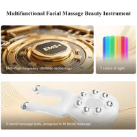 Electric Face Massager Nose Shaper Roller EMS Eye Massage Instrument Full Body SPA Vibration Massage Machine Light Therapy Tool