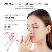 Electric Face Massager Nose Shaper Roller EMS Eye Massage Instrument Full Body SPA Vibration Massage Machine Light Therapy Tool